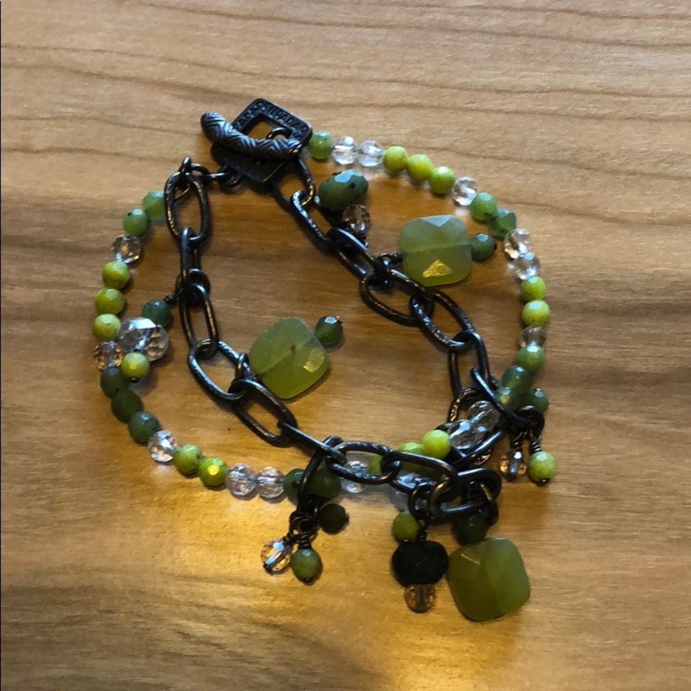 Silpada sterling silver jade bracelet